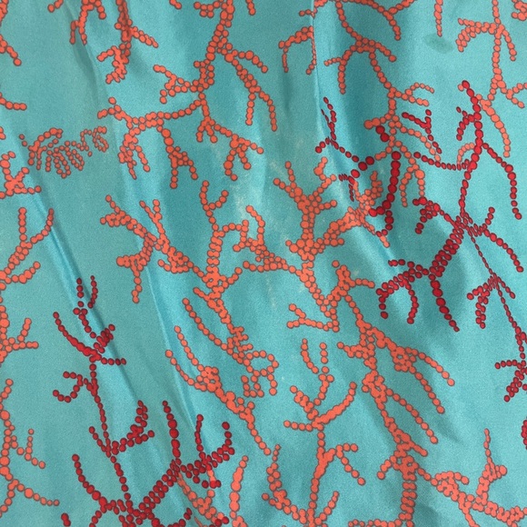 Lilly Pulitzer Rare vintage coral crazy silk dressy necklace dress sz 2 pretty - Picture 6 of 9